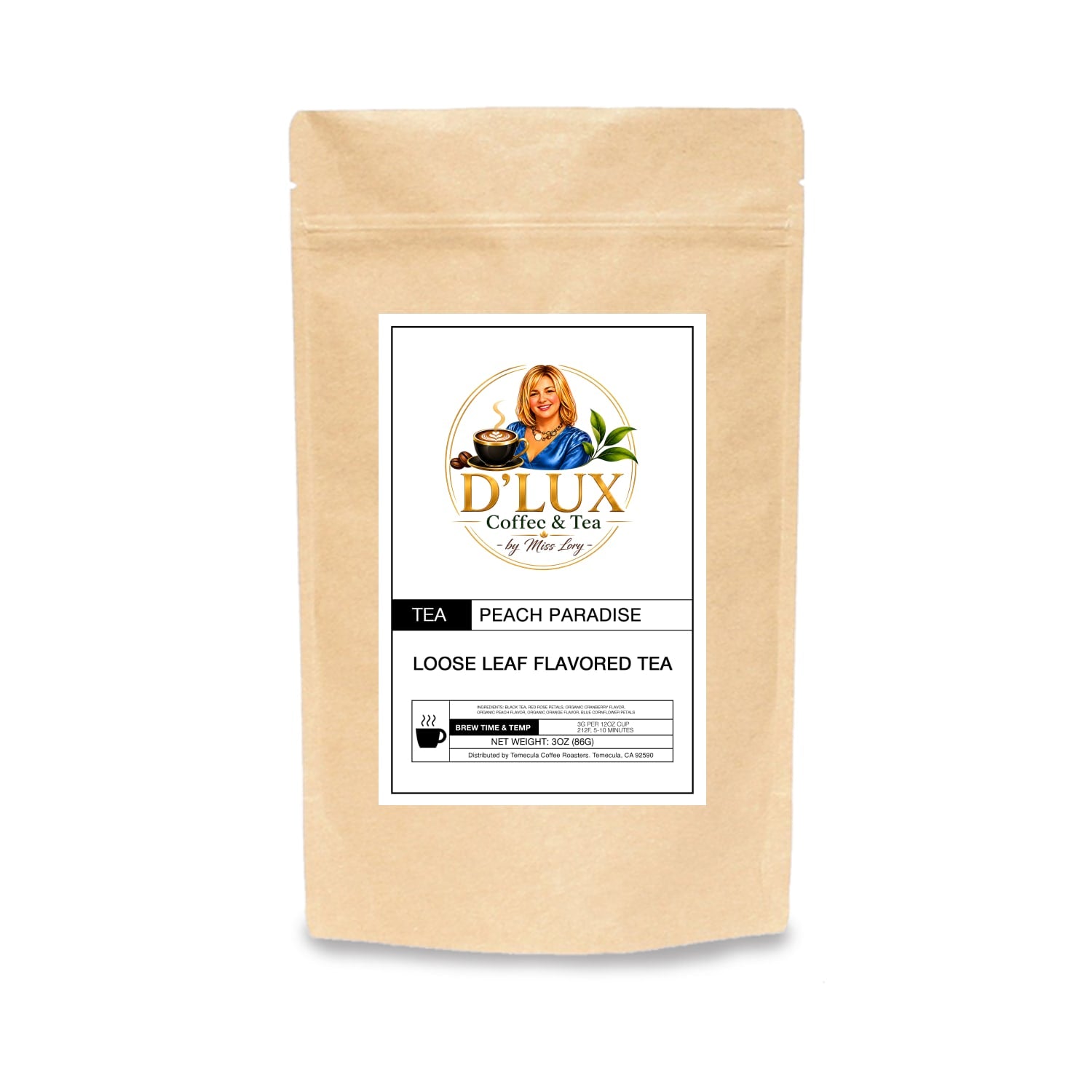 Peach Paradise – D'LUX Coffee & Tea - by Miss Lory